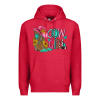 Cardinal cow girl western boots Premium Hoodie - MaliasSmallBusiness