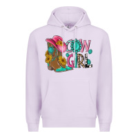 Lilac cow girl western boots Premium Hoodie - MaliasSmallBusiness