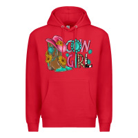 Red cow girl western boots Premium Hoodie - MaliasSmallBusiness