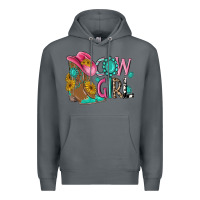 Rock cow girl western boots Premium Hoodie - MaliasSmallBusiness
