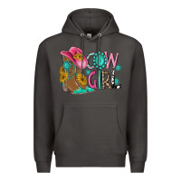 Smoke cow girl western boots Premium Hoodie - MaliasSmallBusiness