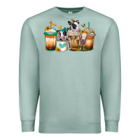 Seafoam heifers coffee cups Premium Sweatshirt - Jasminsmagicworld