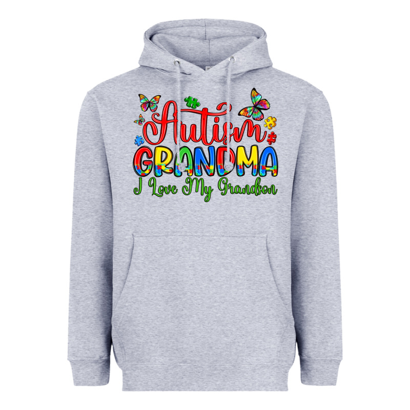 Autism Grandma I Love My Grandson Heavyweight Hoodie by Artiststas | Teevron