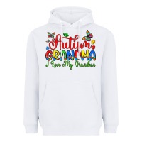 White autism grandma i love my grandson Heavyweight Hoodie - Artiststas