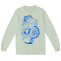 Matcha blue dragon Long Sleeve Tee - RanaPortraitStore