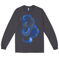 Smoke blue dragon Long Sleeve Tee - RanaPortraitStore