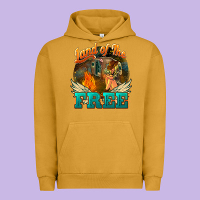 Land Of The Free Urban Hoodie Designed By Nancycooperartshop