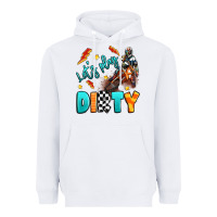 White let's play dirty Heavyweight Hoodie - Artiststas
