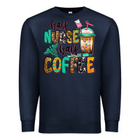 Navy half nurse half coffee Premium Sweatshirt - Jasminsmagicworld