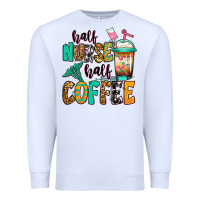 White half nurse half coffee Premium Sweatshirt - Jasminsmagicworld