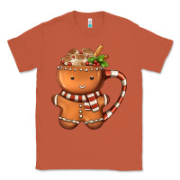 Copper Gingerbread Cookie Man Hot Cocoa Coffee Classic Tee - FaDigitalArtStudio
