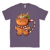 Lavender Gingerbread Cookie Man Hot Cocoa Coffee Classic Tee - FaDigitalArtStudio