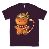 Plum Gingerbread Cookie Man Hot Cocoa Coffee Classic Tee - FaDigitalArtStudio
