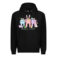 Black happy easter teeth Premium Hoodie - MaliasSmallBusiness