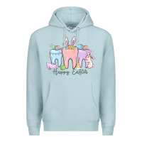 Blue Mist happy easter teeth Premium Hoodie - MaliasSmallBusiness