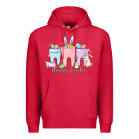 Cardinal happy easter teeth Premium Hoodie - MaliasSmallBusiness
