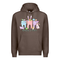 Coffee happy easter teeth Premium Hoodie - MaliasSmallBusiness