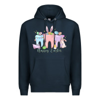 Navy happy easter teeth Premium Hoodie - MaliasSmallBusiness