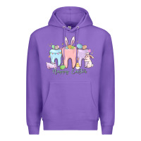 Purple happy easter teeth Premium Hoodie - MaliasSmallBusiness