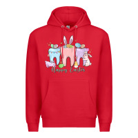 Red happy easter teeth Premium Hoodie - MaliasSmallBusiness