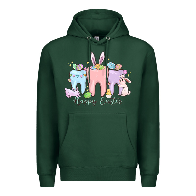 Happy Easter Teeth Premium Hoodie by MaliasSmallBusiness | Teevron