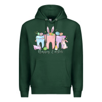 Sports Green happy easter teeth Premium Hoodie - MaliasSmallBusiness