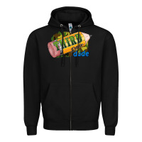 Black third grade dude Zipper Hoodie - RanaPortraitStore