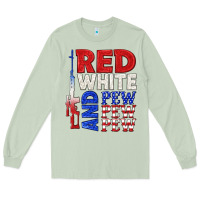 Matcha red white and pew pew pew Long Sleeve Tee - texasbilliewilder