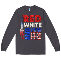 Smoke red white and pew pew pew Long Sleeve Tee - texasbilliewilder