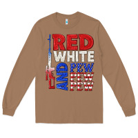 Toasted Coconut red white and pew pew pew Long Sleeve Tee - texasbilliewilder