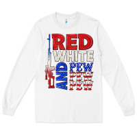 White red white and pew pew pew Long Sleeve Tee - texasbilliewilder