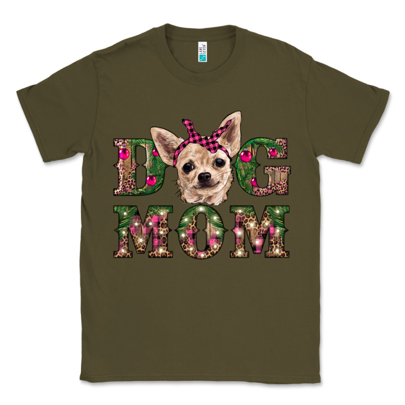 Christmas Dog Mom Chihuahua Classic Tee by RanaPortraitStore | Teevron