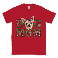 Red christmas dog mom chihuahua Classic Tee - RanaPortraitStore