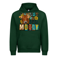 Forest Green just a little moody with cow Urban Hoodie - NancyCooperArtShop