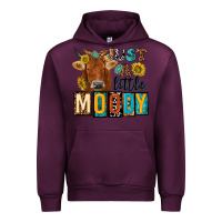 Mauve Wine just a little moody with cow Urban Hoodie - NancyCooperArtShop