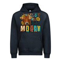 Navy just a little moody with cow Urban Hoodie - NancyCooperArtShop