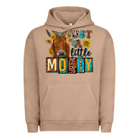 Pigment Burro just a little moody with cow Urban Hoodie - NancyCooperArtShop