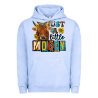 Pigment Grape Ice just a little moody with cow Urban Hoodie - NancyCooperArtShop