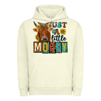 Pigment Pistachio just a little moody with cow Urban Hoodie - NancyCooperArtShop