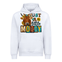 White just a little moody with cow Urban Hoodie - NancyCooperArtShop