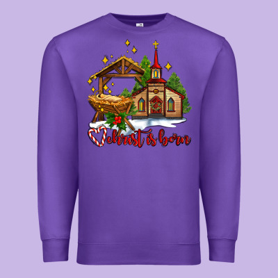 The Church  Chrıst Is Born Premium Sweatshirt Designed By Adodesignshop