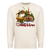 Sandshell the church  chrıst is born Premium Sweatshirt - AdoDesignShop
