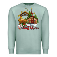 Seafoam the church  chrıst is born Premium Sweatshirt - AdoDesignShop