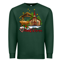 Sports Green the church  chrıst is born Premium Sweatshirt - AdoDesignShop