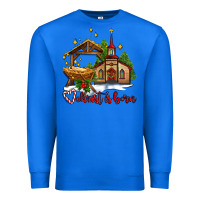 True Royal the church  chrıst is born Premium Sweatshirt - AdoDesignShop