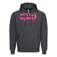 Smoke Breast Cancer Postal Worker Zipper Hoodie - texasbilliewilder