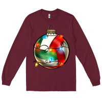 Burgundy christmas  volleyball Long Sleeve Tee - Zillion Design Studio