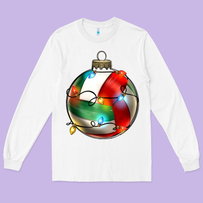 Christmas  Volleyball Long Sleeve Tee Designed By Zillion Design Studio