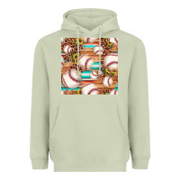 Matcha baseball leopard sunflower seamless pattern Heavyweight Hoodie - JahusDesignShop