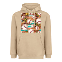 Mushroom baseball leopard sunflower seamless pattern Heavyweight Hoodie - JahusDesignShop